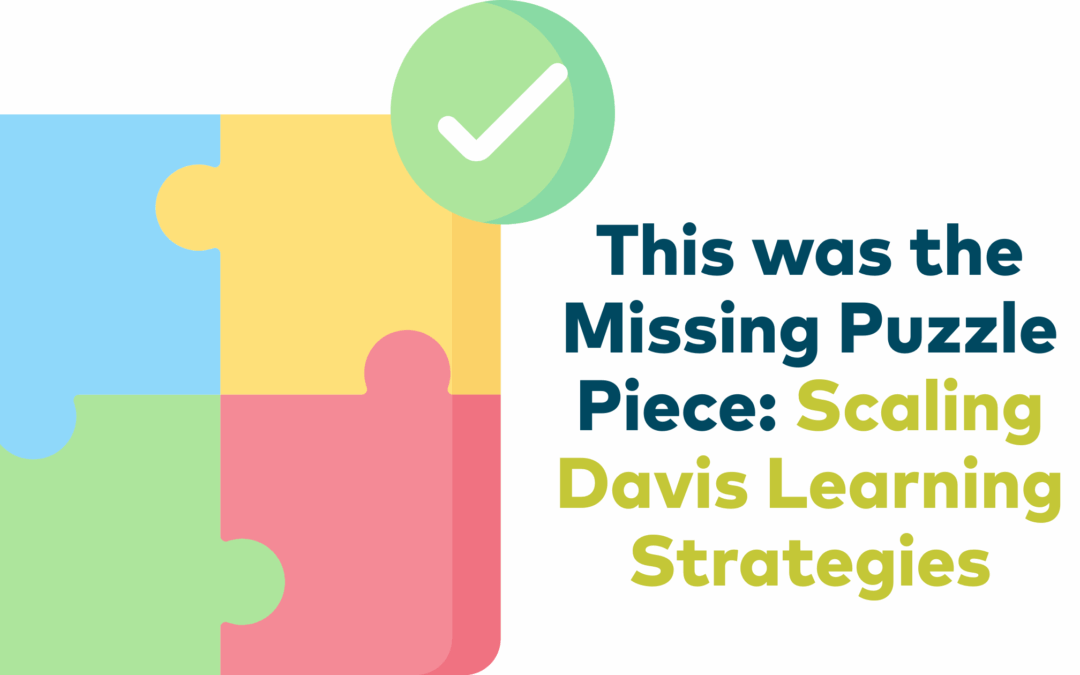 This Was the Missing Puzzle Piece: Scaling Davis Learning Strategies